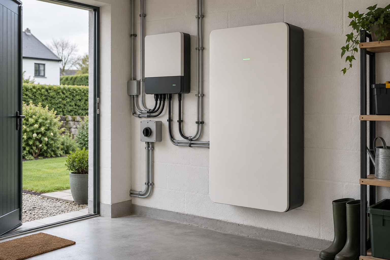 Battery storage illustration